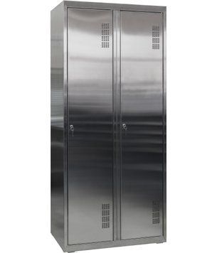 Шафа одягова з нержавіючої сталі ШОМНж-400/2 (AISI 430) 28147 фото