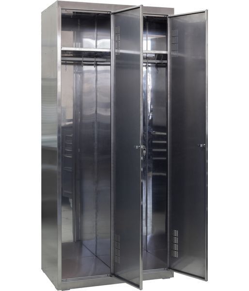 Шафа одягова з нержавіючої сталі ШОМНж-400/2 (AISI 430) 28147 фото