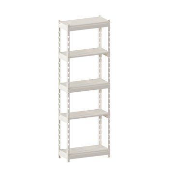 Стеллаж металлический LIGHT RACK 2050х665х300 5 полок RAL 9001 (кремовый) LR0030 фото